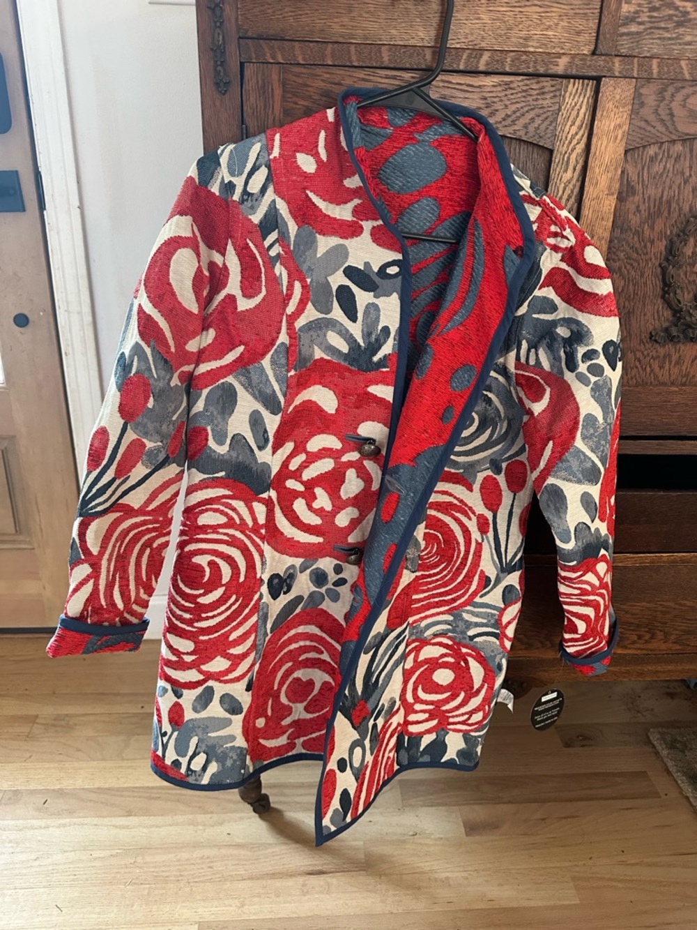 Reversible Trimdin Tapestry Jacket -Originally $238 - New with Tag -Size Small